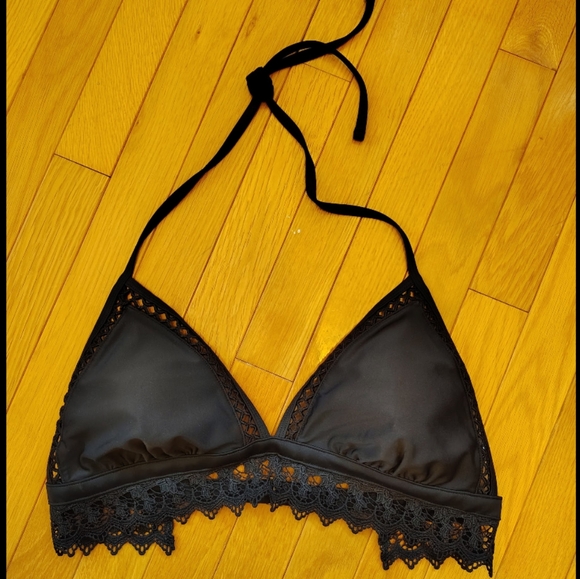 Xhilaration Lace Trim Halter Bikini Top - Picture 8 of 8